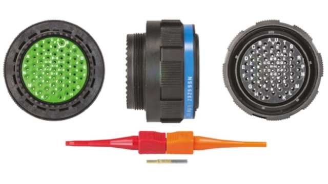 Souriau Sunbank by Eaton, 8D, Copper Alloy Straight 55 Way Cable MIL Spec Circular Connector Male, Female Contacts,Shell | 8D523Z55SN