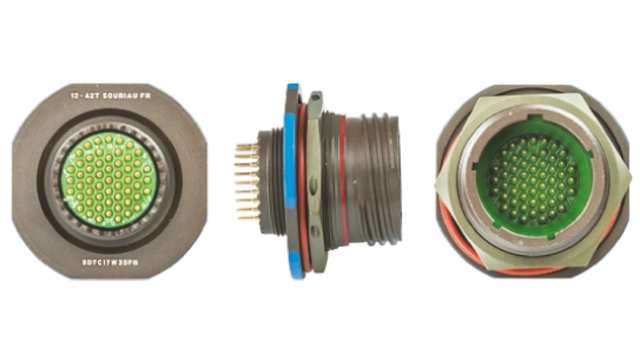 Souriau Sunbank by Eaton, 8D, Copper Alloy Straight 55 Way Panel MIL Spec Circular Connector Female, Male Contacts,Shell | 8D7C17W35PN