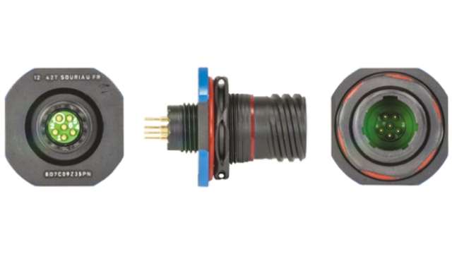 Souriau Sunbank by Eaton, 8D, Copper Alloy Straight 6 Way Panel MIL Spec Circular Connector Female, Male Contacts,Shell | 8D7C09Z35PN