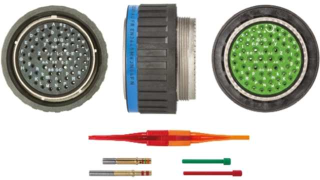 Souriau Sunbank by Eaton, EN3645, Copper Alloy Straight 8 Way Cable MIL Spec Circular Connector Male, Female | EN3645M6JN04FN