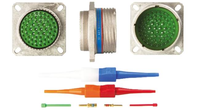 Souriau Sunbank by Eaton, EN3645, Copper Alloy Straight 8 Way Panel MIL Spec Circular Connector Female, Male | EN3645M0JN04MN