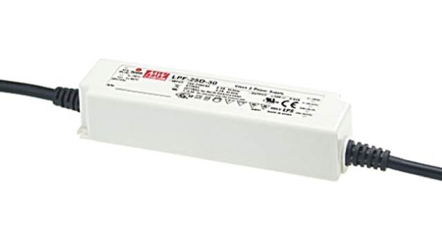 MEAN WELL LED Driver, 13.2/24 V Output, 25.2 W Output, 1.05 mA 1 to 10 V PWM Resistance | LPF-25D-24