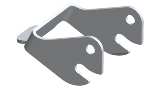 TE Connectivity Black Metal Side Clip IP65 for use with Motorman Hybrid Connector | 2120339-1