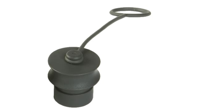 Bulgin 6000 Male Dust Cap, Shell Size 32 IP69K, IP66, IP68 Rated, with Matt Silver Finish, Thermoplastic | PXP6081