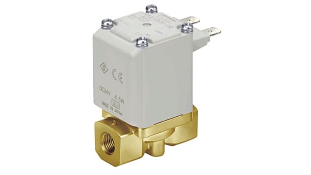 SMC Solenoid Valve VX224AGA, 2 Port, NC, 24 V 1/4 in | VX224AGA