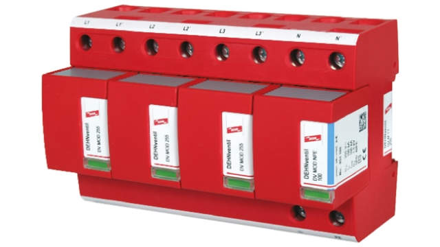 Dehn, DV Modular Surge Protector 255V ac Maximum Voltage Rating 100 kA Maximum Surge Current Lightning Arrester | DV M TT 255