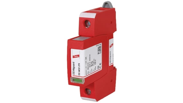 Dehn, DG Modular Surge Protector 350 V dc, 275V ac Maximum Voltage Rating 40 kA Maximum Surge Current Type 2 Arrester | DG S 275