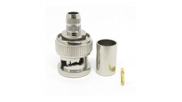 Van Damme Cable Male BNC, 75 Ω, Straight Body Crimp | 339-275-300