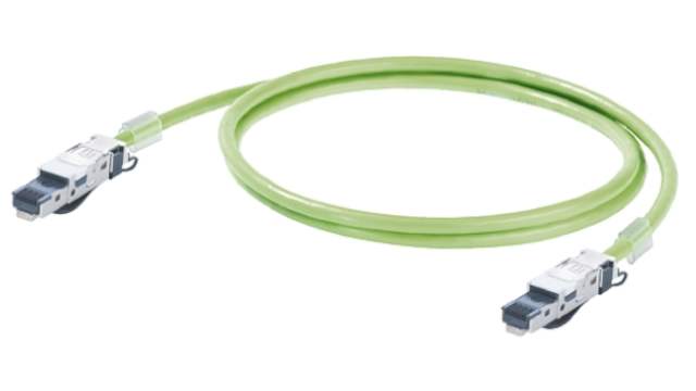 Weidmüller, 3 m Cat5 Ethernet Cable, Green, Shielded 4 Screened Polyurethane Sheath | 1173030030