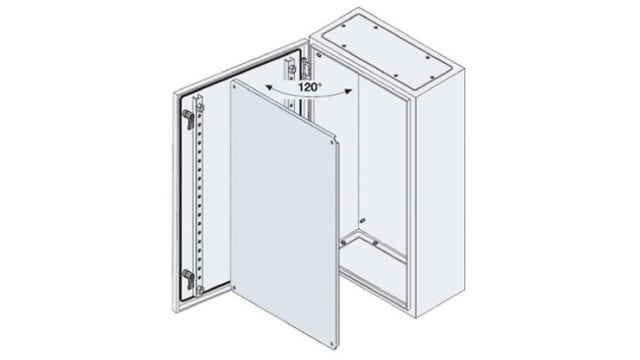 ABB SR2 Monobloc Series Steel Wall Box, IP65, 400 mm x 300 mm x 150 mm | SRN4315K  SR2-SRN4315K