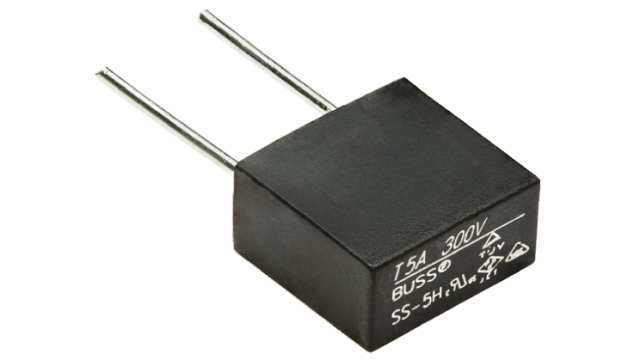 Eaton Non-Resettable Fuse, Radial 5 A, 250 V | SS-5-5A-BK