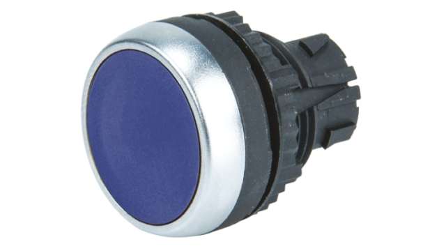 BACO Blue Spring Return Push Button Head, 22 mm Cutout, IP66 | L21AA06