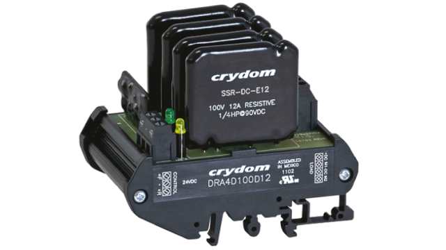 Sensata Crydom DRA4D Series Solid State Interface Relay, 32 V dc Control, 12 A Load, DIN Rail Mount | DRA4D100E12