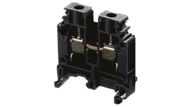 Entrelec 1SNA400239R1500 SNA Series DIN Rail Terminal Black, 6 mm², 1-Level, Screw | 1SNA400239R1500