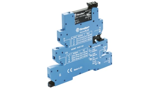 Finder Series 39 Series Solid State Interface Relay, 13.2 V dc Control, 6 A Load, DIN Rail Mount | 39.30.7.012.9024