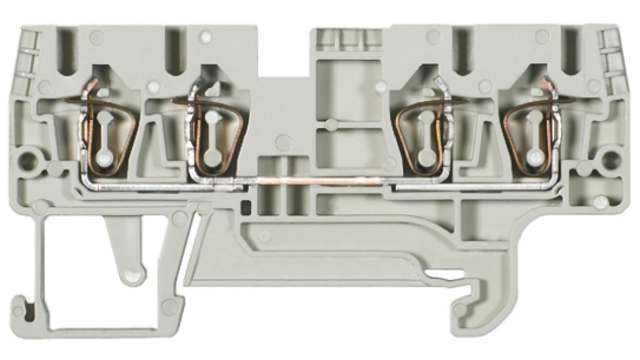 Wieland 56.703.5155.0 WKFN Series Feed Through Terminal Block Grey, 2.5 mm², 1-Level, Clamp, ATEX | 56.703.5155.0