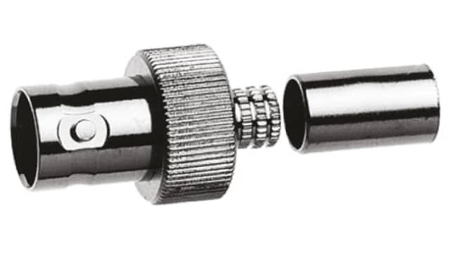 Telegartner BNC Series Cable Female BNC, 75 Ω, Straight Body Crimp | J01003A0031