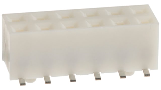 Hirose A3 Series Straight Surface PCB Socket, 12-Contact, 2 Row, 2 mm Pitch Solder | A3-12DA-2SV(71)