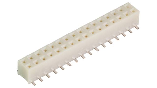 Hirose A3 Series Straight Surface PCB Socket, 32-Contact, 2 Row, 2 mm Pitch Solder | A3-32DA-2SV(71)