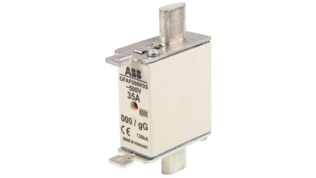 ABB 35A Centred Tag Fuse, NH000, 500V | OFAF000H35  1SCA022627R1040