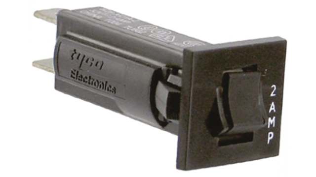 TE Connectivity Thermal Circuit Breaker - W28  Single Pole 32 V dc, 250V ac Voltage Rating, 2A Current Rating | W28-XQ1A-2