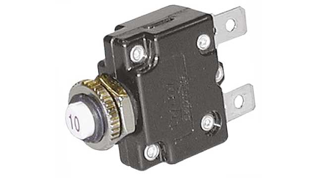 TE Connectivity Thermal Circuit Breaker - W57  Single Pole 250V ac Voltage Rating, 5A Current Rating | W57-XB7A4A10-5