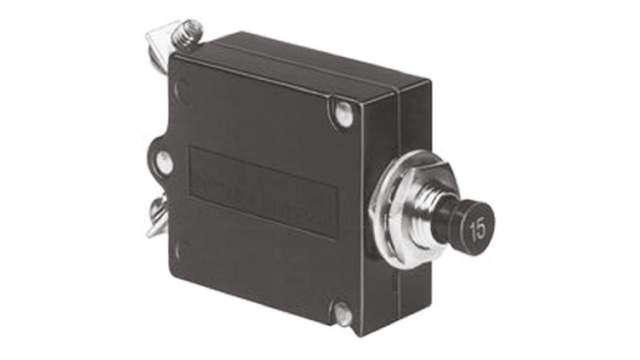 TE Connectivity Thermal Circuit Breaker - W23  Single Pole 50 V dc, 250V ac Voltage Rating, 2A Current Rating | W23-X1A1G-2