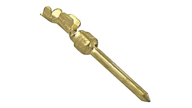 TE Connectivity, AMPLIMITE HDP-20 Series, size 20 Male Crimp D-Sub Connector Contact, Gold over Nickel Pin 18 AWG | 745254-2