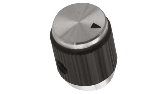 TE Connectivity 13mm Black Potentiometer Knob for 3.2mm Shaft, KN501BA1/8 | KN501BA1/8