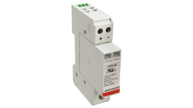 Bourns, 1320 Surge Arrester 65V dc Maximum Voltage Rating 30 kA Maximum Surge Current 2 Pole Protector | 1320-S-48
