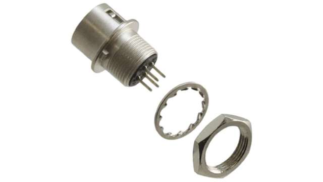 Hirose Circular Connector, 4 Contacts, Panel Mount, Miniature Connector, Socket, Male, HR10 Series | HR10A-7R-4PB(73)
