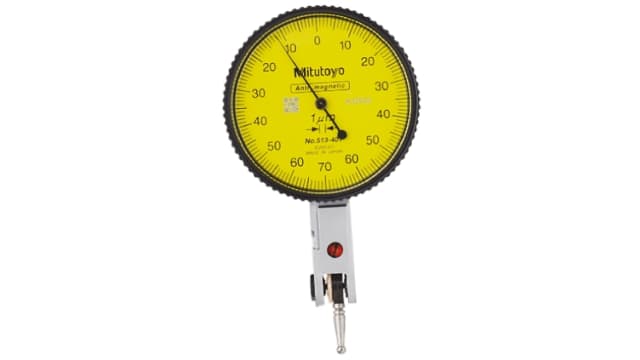 Mitutoyo 513-401-10E Metric DTI Gauge, 0.14 mm Max. Measurement, 0.001 mm Resolution, ±3 μm Accuracy | 513-401-10E