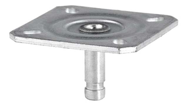 Tente Plate Fitting P41-65x65 / 11 Castor Cast Iron 65 mm | P41-65x65 / 11
