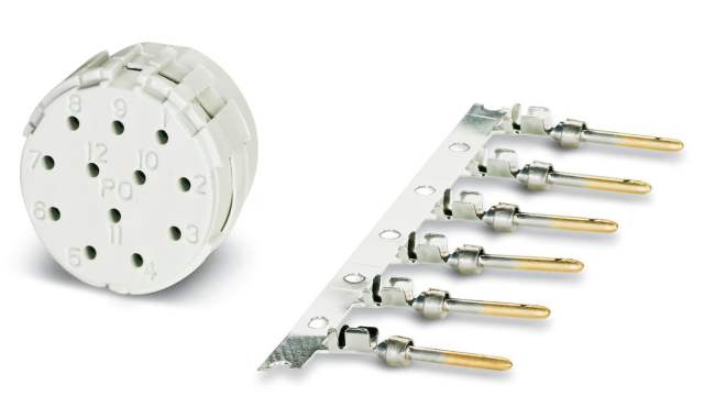 Phoenix Contact Male Connector Insert size M23 12 Way for use with Circular Connector | 1597641