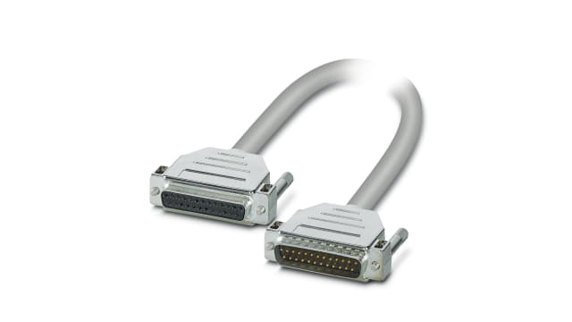 Phoenix Contact Female 25 Pin D-sub to Male 25 Pin D-sub Serial Cable, 3m | 2302162