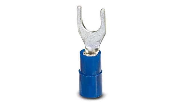 Phoenix Contact, C-FCI 2.5/M4 Insulated Crimp Spade Connector, M4 Stud Size Polyamide, Blue | 3240039