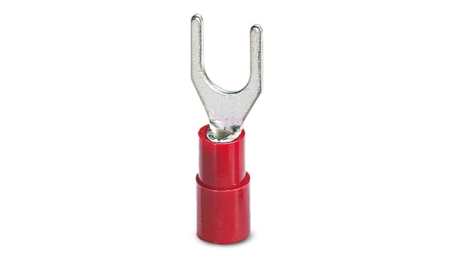 Phoenix Contact, C-FCI 1.5/M4 Insulated Crimp Spade Connector, M4 Stud Size Polyamide, Red | 3240034