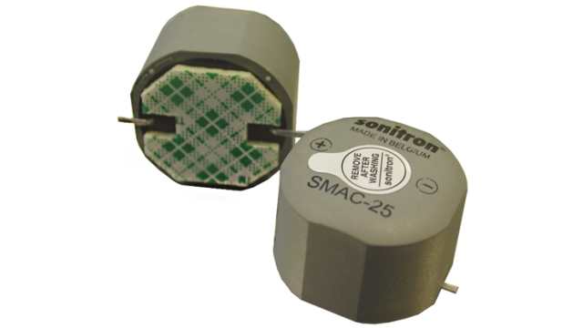 Sonitron 93.5 dB PCB Sweep Signal Internal 18 mm Buzzer 12 V Min 30 V Max | SMAC-25-S