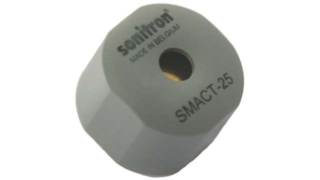 Sonitron 100 dB Through Hole Continuous External 18 mm Piezo Buzzer Component 26.5 mm 0 V ac Min 30 V ac Max | SMACT-25-P15