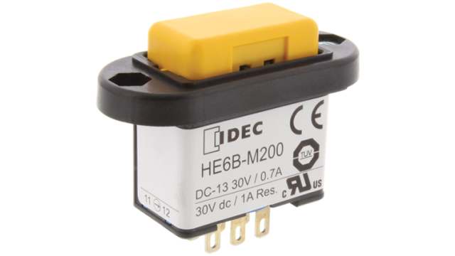 Idec HE6B Series Safety Enabling Switch, 3 Position, DPDT, IP65 | HE6B-M211
