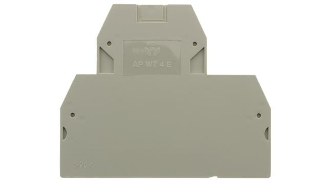 Wieland AP WT 4 E Series End Cover for Use with WT DIN Rail Terminal Block | 07.313.3355.0