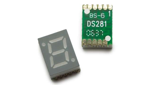 Broadcom 1 7 Segment LED Display Cathode Red 14.3mcd Right Side 10 mm | HDSM-433C