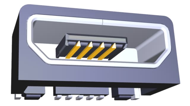 TE Connectivity Right Angle, Surface Female- 1 Port Type USB Type B USB Connector USB 2.0 | 2173157-3