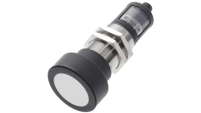 BALLUFF Ultrasonic Threaded Barrel Proximity Sensor, M30, 5 m Detection 0-10 V/4-20 mA, 9 → 30 V dc | BUS M30M1-XC-35/340-S92K