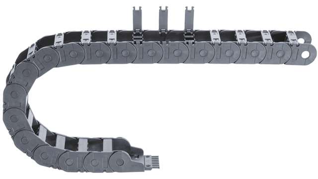 Igus e-chain Black, W116 mm x D50 mm, L1 m, 75 mm Min. Bend Radius, Igumid G | 2700.10.075.0