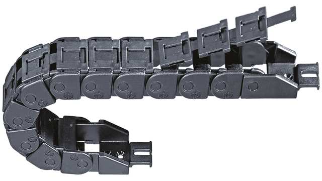 Igus e-chain Black, W18.2 mm x D19.3 mm, L1 m, 28 mm Min. Bend Radius, Igumid G | 09.10.028.0