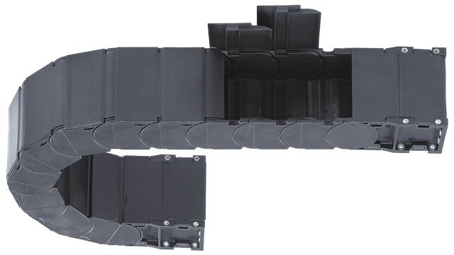 Igus e-chain Black, W116 mm x D50 mm, L1 m, 175 mm Min. Bend Radius, Igumid G | 157.100.175.0