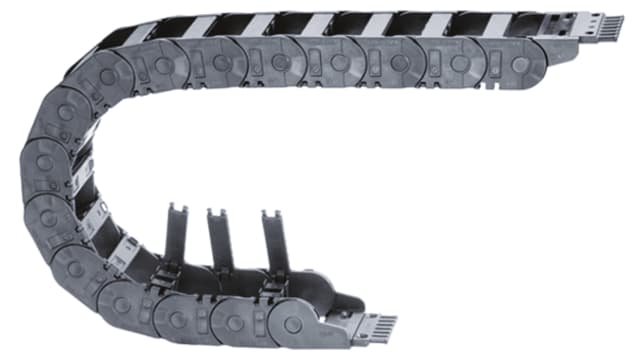 Igus e-chain Black, W66 mm x D50 mm, L1 m, 125 mm Min. Bend Radius, Igumid G | 2600.05.125.0