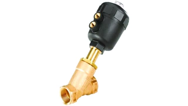 Burkert Angle type Pneumatic Actuated Valve, 16 bar 1/2 in | 178691