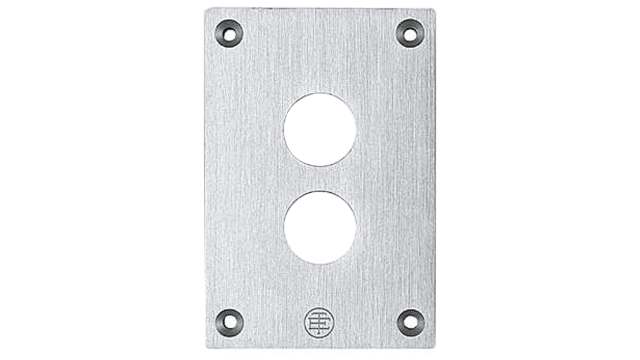 Schneider Electric Aluminium Harmony XAP Control Station Enclosure - 2 Hole 22 mm Diameter | XAPE302